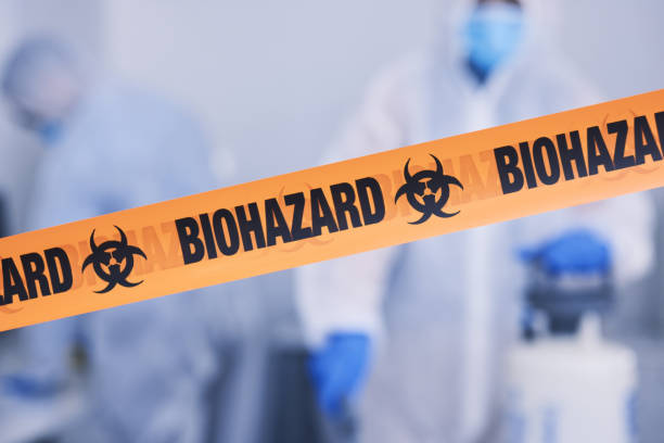 Professional Biohazard Cleanup technician working in Leota, MN